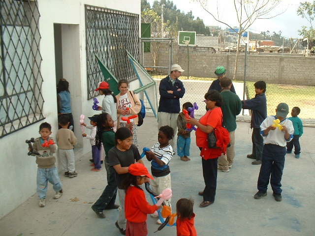 distribution de ballons