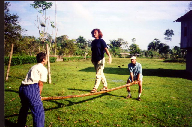 une barre russe improvis&eacute;e